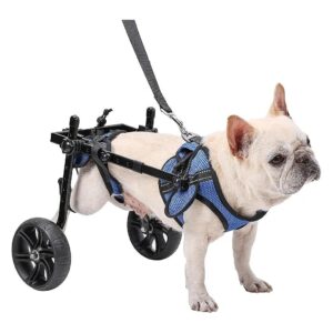 Dog Wheelchair for Back Legs with Adjustable Comfort Design and Reflective Safety Strips