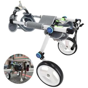 Dog Wheelchair for Paralyzed Hind Legs Recovery with Foldable Design and Soft Strap