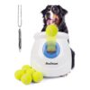 Dog Whistle and 6 PC 5 Tennis Balls Included in Automatic Ball Launcher