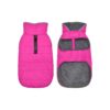 Dog Winter Coat with Leash Attachment Windproof and Waterproof Fleece Lining