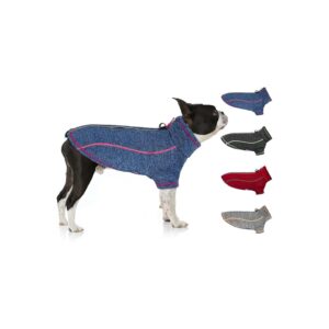 Dog Winter Coat with Zipper and D-Ring Step-in Design for Small Dogs