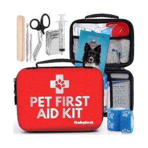 Dog and Cat Emergency Medical Kit with Vet Approved Supplies and Handbook