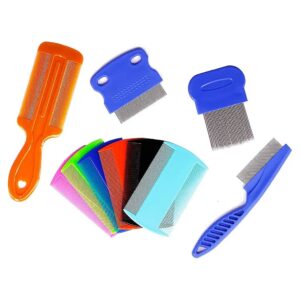 Dog and Cat Grooming Essentials Kit with Lice Combs and Flea Comb