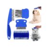 Dog and Cat Pet Grooming Comb Set for a Healthy and Clean Coat