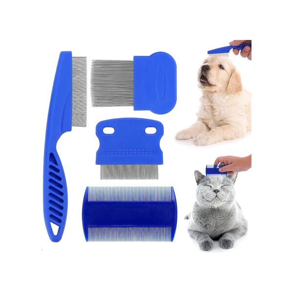 Dog and Cat Pet Grooming Comb Set for a Healthy and Clean Coat