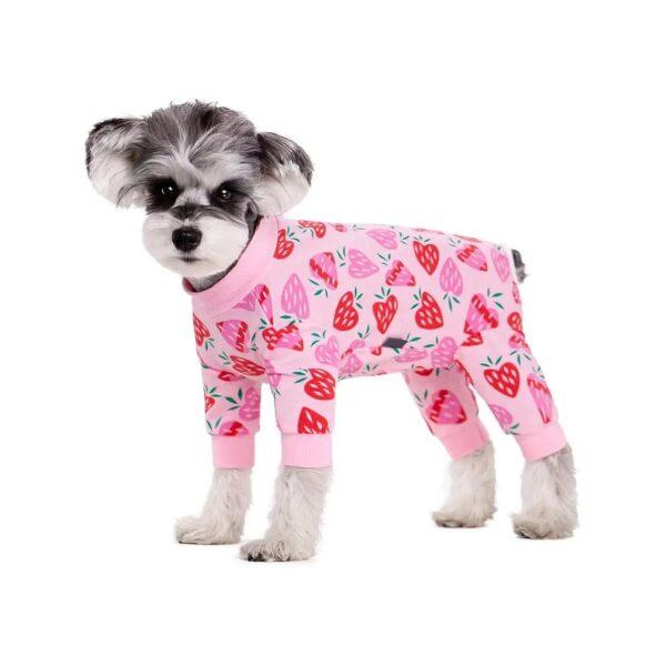 Dog and Cat Recovery Suit with Absorbent Pads and Zipper Closure for Easy Cleaning