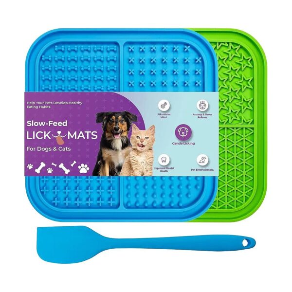 Dog and Cat Training Mat with Slow Feeding Design for Patience and Control