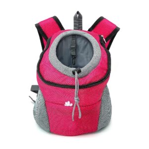 Doggy Front Backpack Pet Carrier with Removable Bottom Plate for Secure Travel