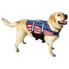 Doggy Life Jacket with American Flag XS-Small Reflective Visibility