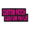 Dogline Custom Text Patches for Vests and Collars with Hook Backing and Personalized Text