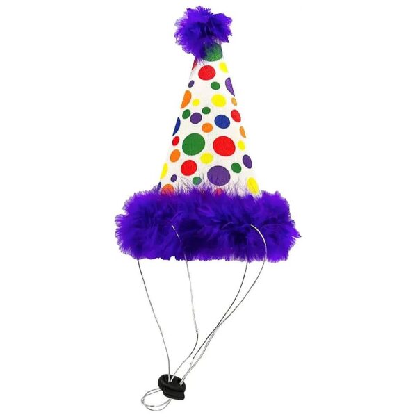 Dogs and Cats Birthday Party Hat with Adjustable Straps for Comfort and Stability