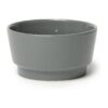 Dolphin Blue Grey Medium Ceramic Dog Bowl with Gloss Finish