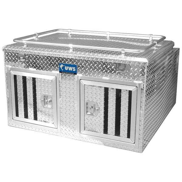 Door Deep Dog Box with Divider for Comfort and Organization