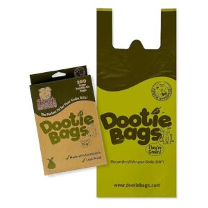 Dootie Bags for Pet Waste Cleanup - 100 Count Leakproof Bags for Dogs and Cats