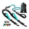 Double Dog Leashes for Medium and Large Dogs with Padded Handles Tangle Free