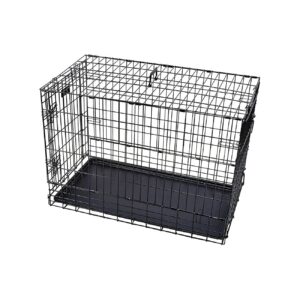 Double Door Metal Dog Crate for Large Dogs in SUVs and Vans