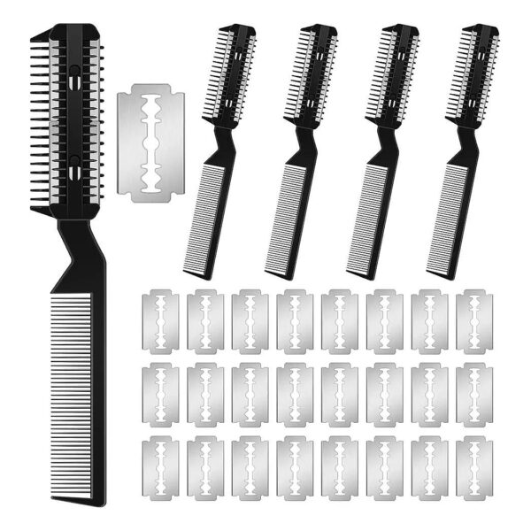 Double-Edged Razor Comb for Small and Medium Dogs Complete with 25 Extra Blades