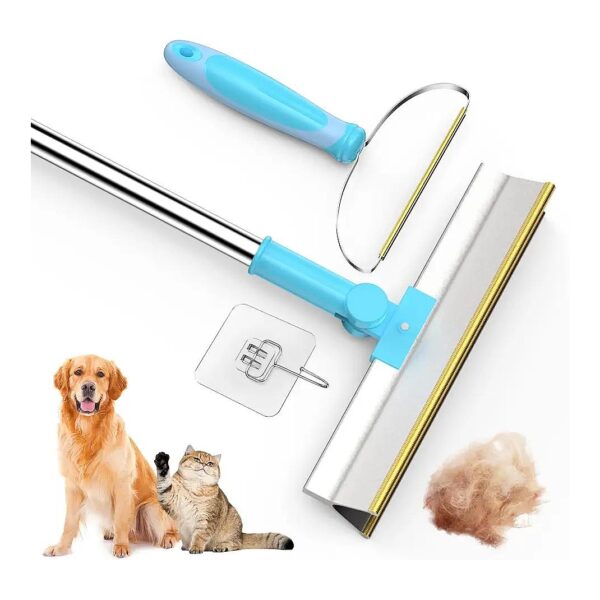 Double Metal Edge Design Pet Hair Remover Tool for Easy and Simple Carpet Cleaning