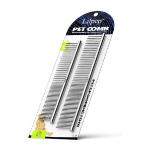 Double-Sided Pet Comb for Cats and Dogs with Short and Long Hair