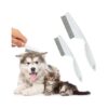 Double-Sided Pet Comb for White Small Dogs and Puppies