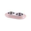 Double Stainless Steel Pet Bowls with No-Spill Station for Small Dogs and Cats Online