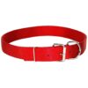 Double Thick Red Nylon Calf Collar for Comfortable Wearing