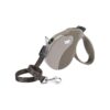 Dove Grey Retractable Dog Lead with Extending 7m Cord and Ergonomic Handle