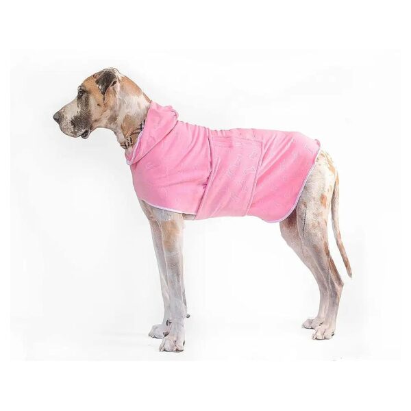 Drying Dog Hooded Towel for Dogs of All Shapes and Sizes, Machine Washable and Durable