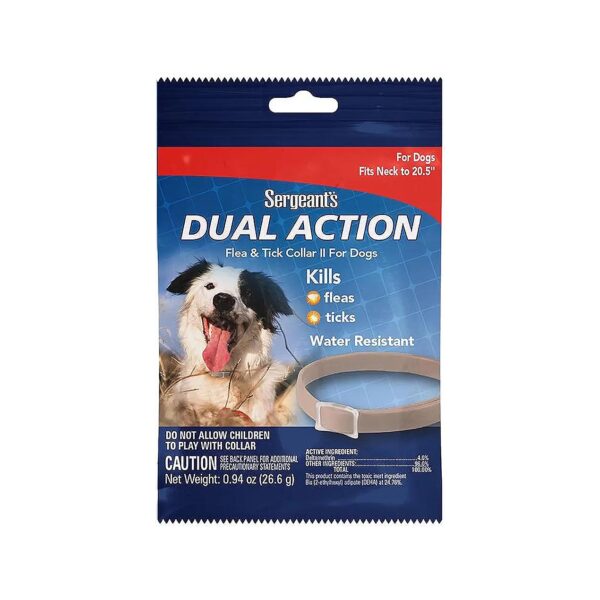 Dual Action Flea Tick Collar for Dogs 20 5 Long Lasting Protection