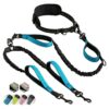 Dual Dog Leash for Medium and Large Dogs with Padded Handles and No Pull Technology