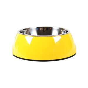 Dual-Purpose Pet Bowl for Water and Food Serving in Multiple Sizes and Colors