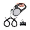 Dual Retractable Leash for Two Large Dogs Up to 110 Lbs Each