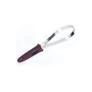 Dual-Sided Shedding Blade with Stainless Steel Blade for Reducing Pet Shedding Burgundy