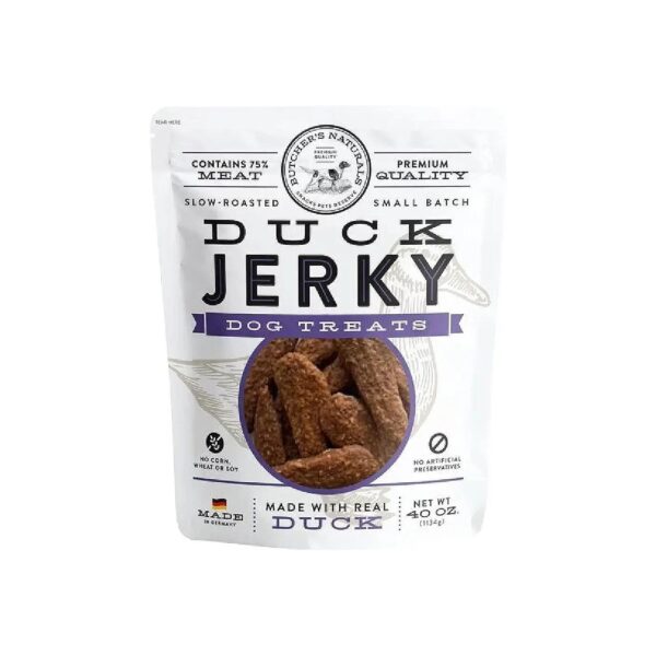 Duck Flavor Slow Roasted Dog Treats 75% Real Meat No Preservatives