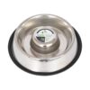 Durable 12-Ounce Stainless Steel Slow Feed Bowl for Cats and Small Dogs