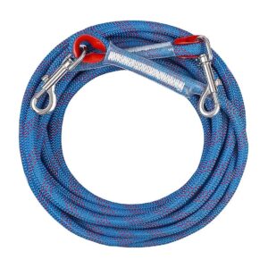 Durable 20 Foot Dog Tie Out Rope for Large and Extra Large Pets