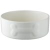 Durable 20cm Ceramic Dog Bowl with Thick Sides for Heavy Use