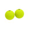 Durable 5 Inch Yellow Natural Rubber Fetch Toy with High Bounce and Safe Design