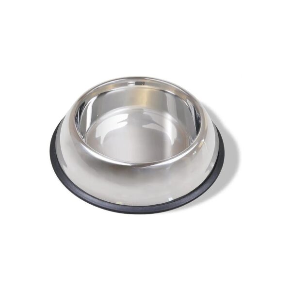 Durable 64 oz Stainless Steel Dog Food and Water Bowl with Wide Base