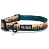 Durable Adjustable Dog Training Collar for Medium Large Dogs in OverLand Print