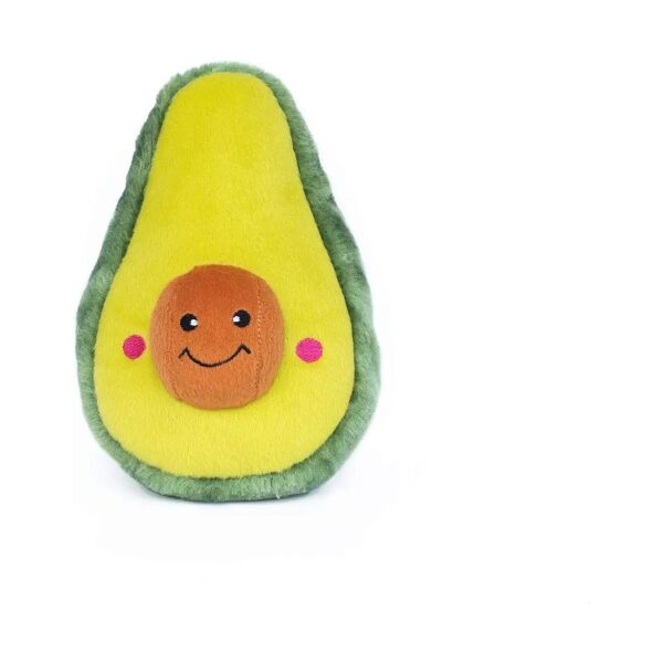 Durable Avocado Squeaker Dog Toy for Aggressive Chewers