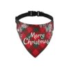 Durable Buckle, and Christmas Monogram Wreath Pattern for Size 13-Inch Neck