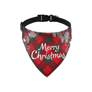 Durable Buckle, and Christmas Monogram Wreath Pattern for Size 13-Inch Neck