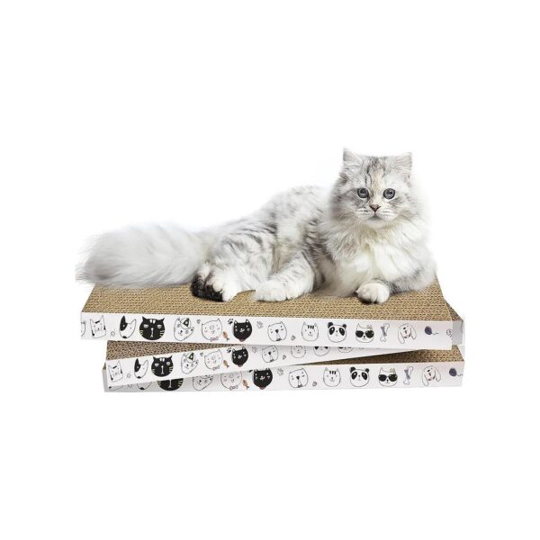 Durable Cardboard Cat Scratchers for Small to Medium-Sized Cats and Kittens