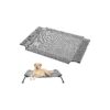 Durable Dog Bed Cover for Small Medium Size Breeds CWC2303A B Size L Black Silver 40x28x2