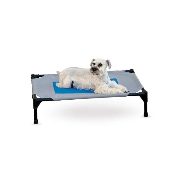 Durable Dog Camping Gear with Elevated Cooling Bed for Medium Sized Dogs