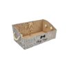 Durable Dog Toy Organizer Bins with Foldable Design and Sturdy Rope Handles