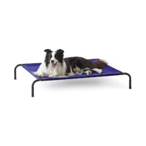 Durable Elevated Pet Bed with Cooling Breathable Mesh for Medium and Large Breeds