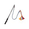 Durable Flirt Pole Toy for Dogs Chase and Tug of War with Steel Rod and Nylon Cord