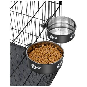 Durable Food and Water Bowls for Dogs Cats Birds and Bunnies in Crate